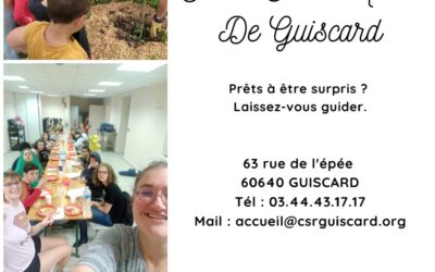 Programme 2025-2026 du Centre Social Rural de Guiscard : Un lieu de vie et de partage pour tous