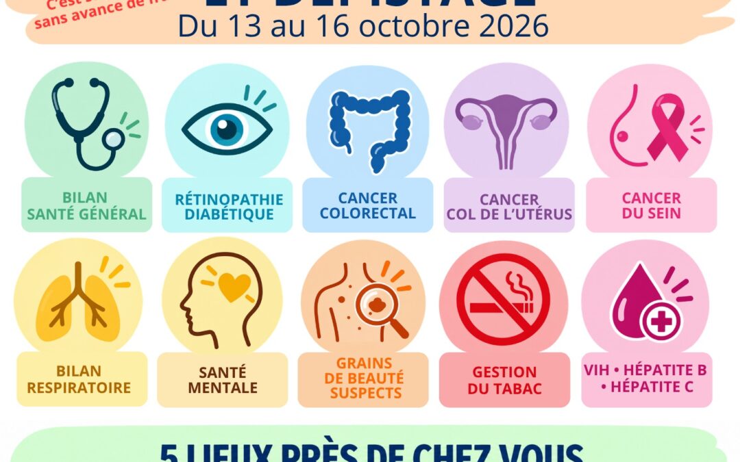 Journées prévention et dépistage : la CPTS Charlemagne vient à votre rencontre du 13 au 16 octobre